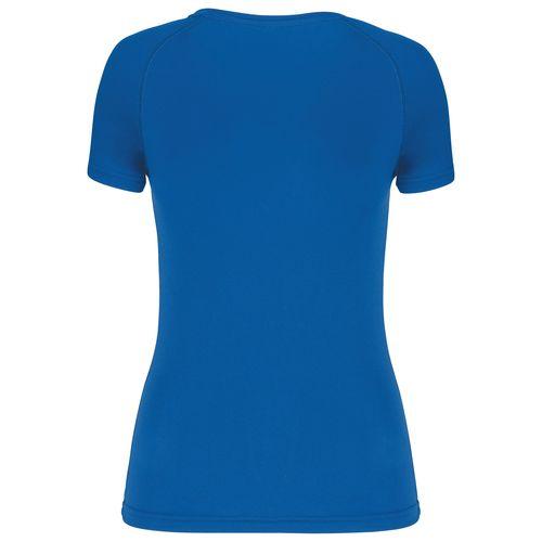 Achat T-shirt de sport manches courtes col v femme - bleu royal sport