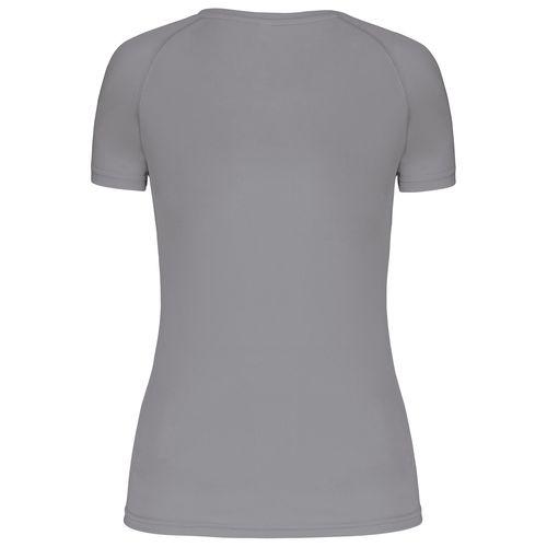 Achat T-shirt de sport manches courtes col v femme - gris doux