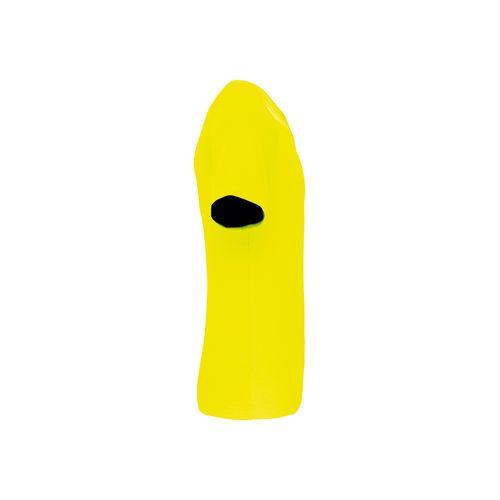 Achat T-shirt de sport manches courtes col v homme - jaune fluo