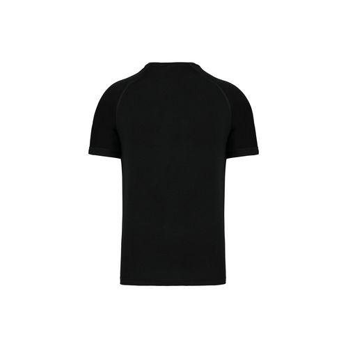 Achat T-shirt de sport manches courtes col v homme - noir