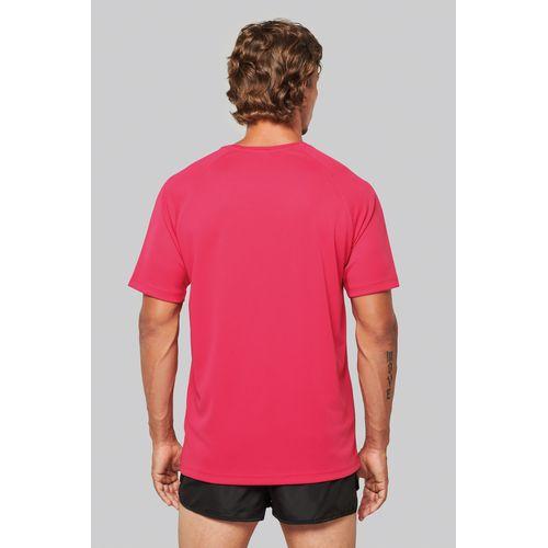 Achat T-shirt de sport manches courtes col v homme - rouge
