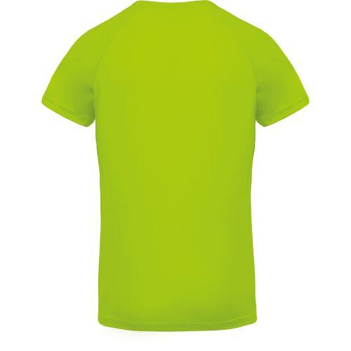 Achat T-shirt de sport manches courtes col v homme - vert citron