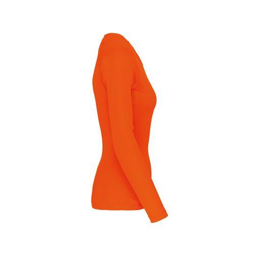 Achat T-SHIRT SPORT MANCHES LONGUES FEMME - orange fluo