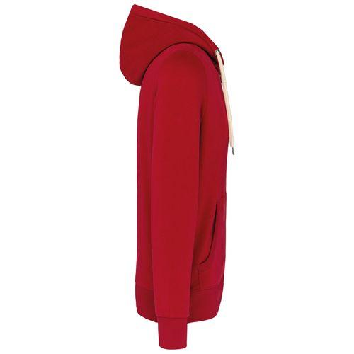 Achat Sweat-shirt vintage zippé à capuche homme - rouge foncé vintage