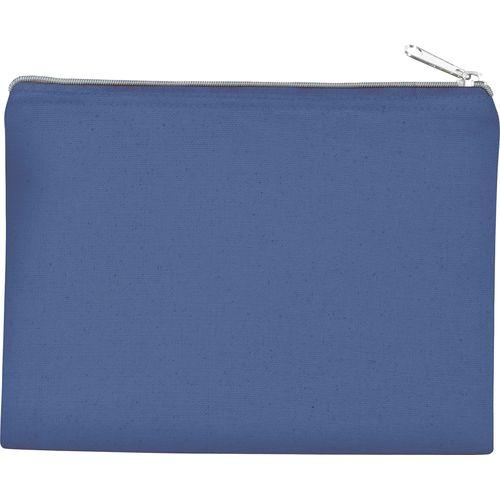 Achat Pochette en coton canvas - modèle moyen - bleu poudré
