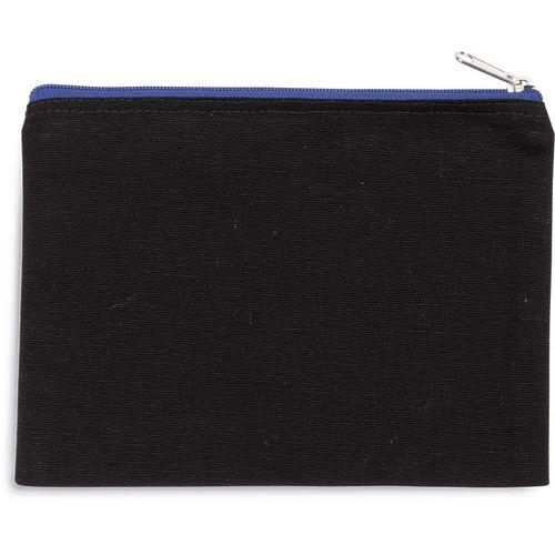 Achat Pochette en coton canvas - modèle moyen - bleu poudré