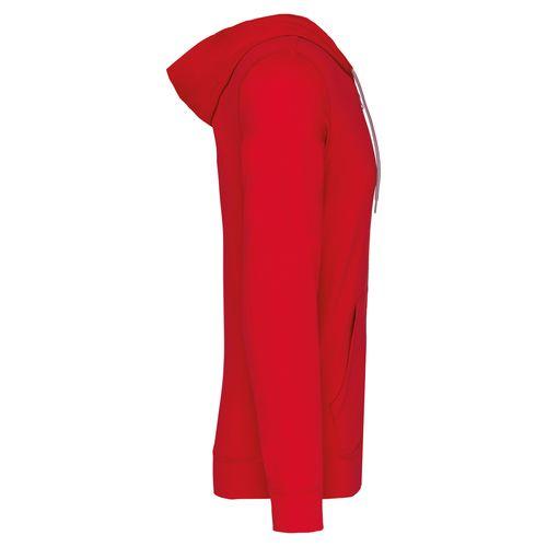 Achat Veste coton légère à capuche - rouge