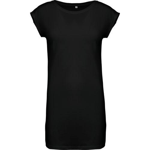 Achat T-shirt long femme - noir