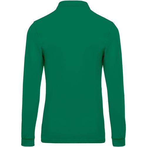 Achat Polo piqué manches longues homme - vert kelly
