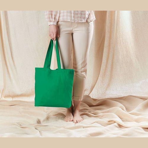 Achat Sac shopping en coton bio - vert kelly