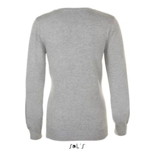 Achat PULL COL V FEMME GLORY WOMEN - gris chiné
