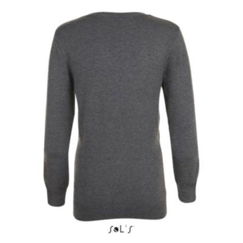 Achat PULL COL V FEMME GLORY WOMEN - anthracite chiné