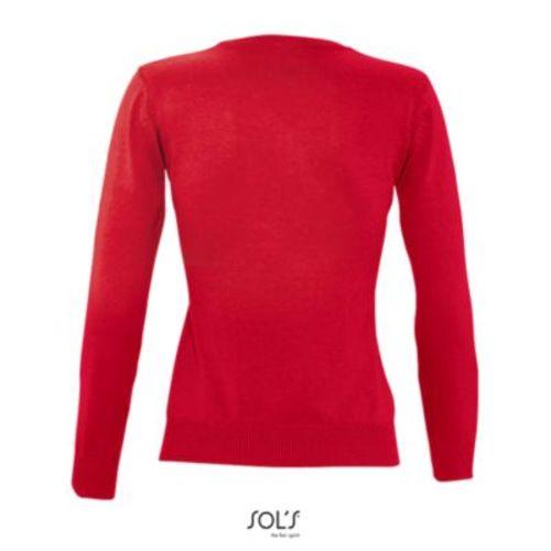 Achat PULL COL V FEMME GALAXY WOMEN - rouge