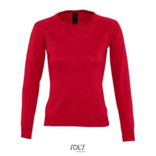 Achat PULL COL V FEMME GALAXY WOMEN - rouge