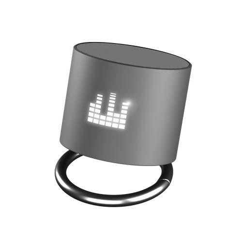 Achat speaker light ring 3W - gris argenté - logo lumineux blanc - Import - gris