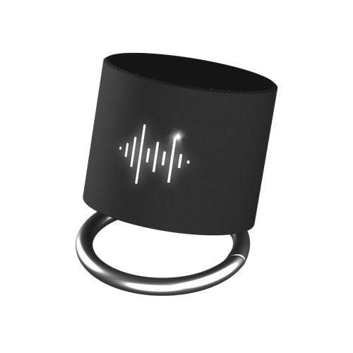 Achat speaker light ring 3W - gris argenté - logo lumineux blanc - Import - noir