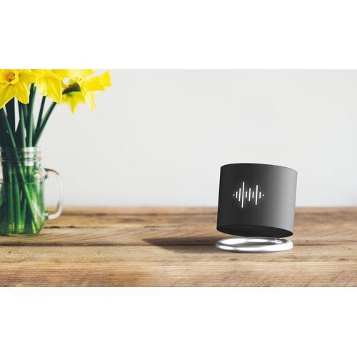 Achat speaker light ring 3W - gris argenté - logo lumineux blanc - Import - noir