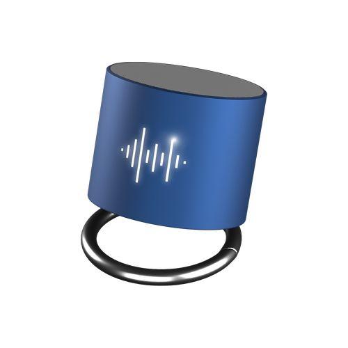 Achat speaker light ring 3W - gris argenté - logo lumineux blanc - Import - bleu métallisé