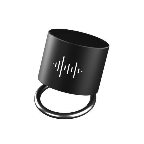 Achat speaker ring 3W - argent - Import - noir