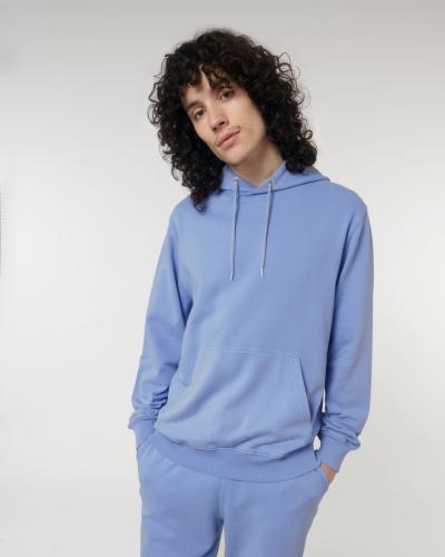 Achat Archer Vintage - Le sweatshirt à capuche unisexe medium fit en terry effet délavé - G. Dyed Swimmer Blue