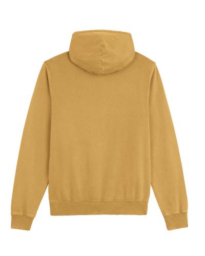 Achat Archer Vintage - Le sweatshirt à capuche unisexe medium fit en terry effet délavé - G. Dyed Gold Ochre