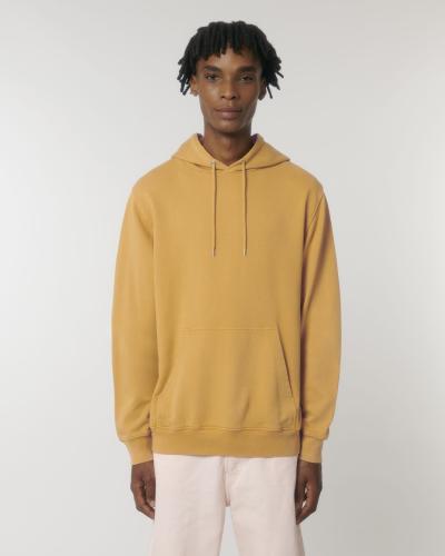 Achat Archer Vintage - Le sweatshirt à capuche unisexe medium fit en terry effet délavé - G. Dyed Gold Ochre