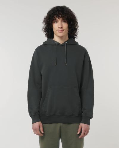 Achat Archer Vintage - Le sweatshirt à capuche unisexe medium fit en terry effet délavé - G. Dyed Black Rock