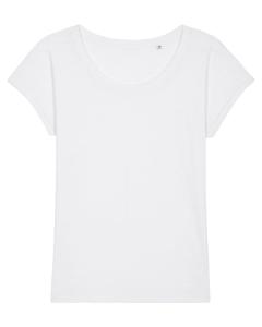 Stella Rounder Slub - Le T-shirt slub femme bas de manche replié