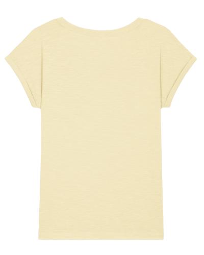 Achat Stella Rounder Slub - Le T-shirt slub femme bas de manche replié - Butter