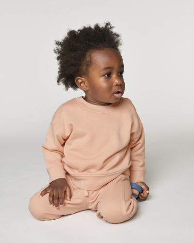 Achat Baby Changer - Le sweat-shirt à col rond Iconic pour bébé - Fraiche Peche