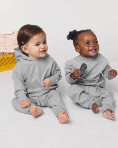 Achat Baby Changer - Le sweat-shirt à col rond Iconic pour bébé - Heather Grey