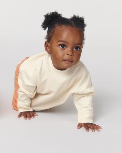 Achat Baby Changer - Le sweat-shirt à col rond Iconic pour bébé - Natural Raw