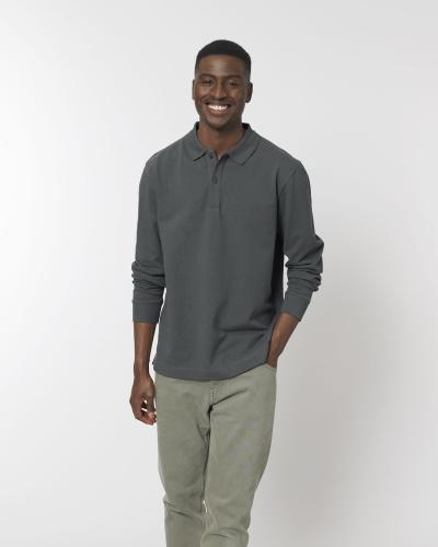 Achat Prepster Long Sleeve - Le polo unisexe à manches longues - Anthracite