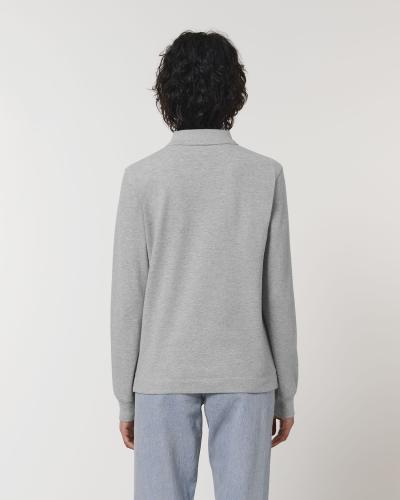Achat Prepster Long Sleeve - Le polo unisexe à manches longues - Heather Grey