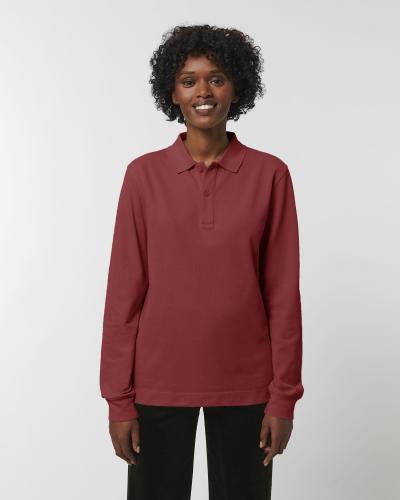 Achat Prepster Long Sleeve - Le polo unisexe à manches longues - Red Earth