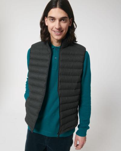 Achat Stanley Climber Wool-Like - Bodywarmer pour homme à aspect laineux - Dark Heather Grey