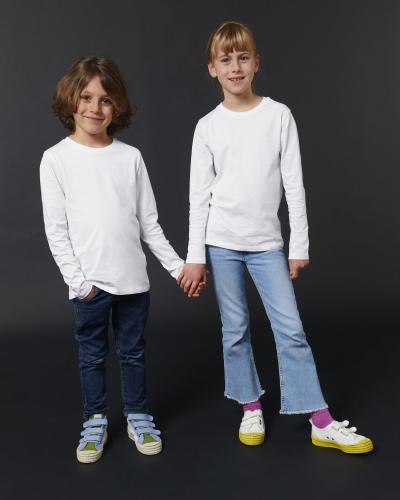 Achat Mini Hopper - Le T-shirt manches longues iconique enfant - White