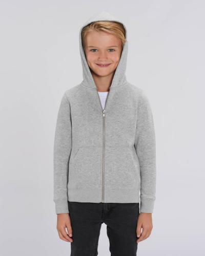 Achat Mini Runner - Le sweat-shirt zippé capuche iconique enfant - Heather Grey