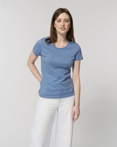 Achat Stella Expresser - Le T-shirt ajusté iconique femme - Mid Heather Blue