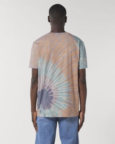 Achat Creator Tie and Dye - Le T-shirt unisexe tie and dye - Tie&Dye Teal Monstera/Lilac Petal