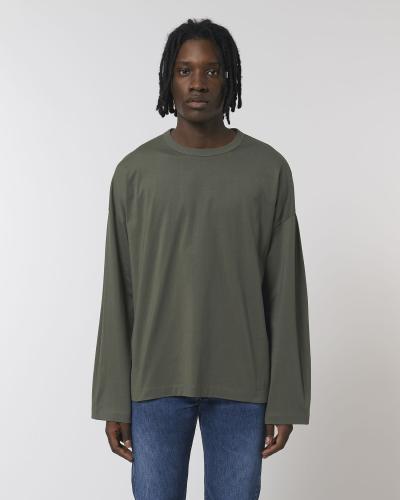 Achat Triber - Le T-shirt à manches longues unisexe oversize - Khaki