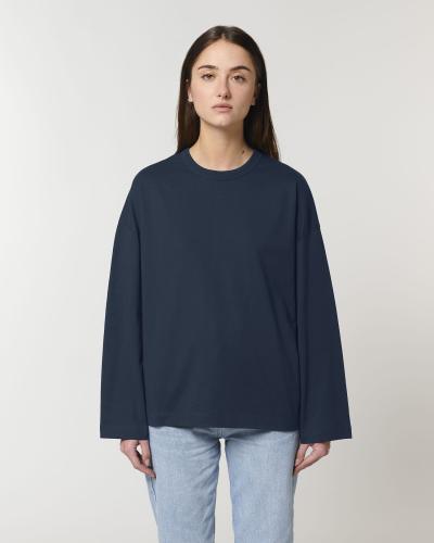 Achat Triber - Le T-shirt à manches longues unisexe oversize - French Navy