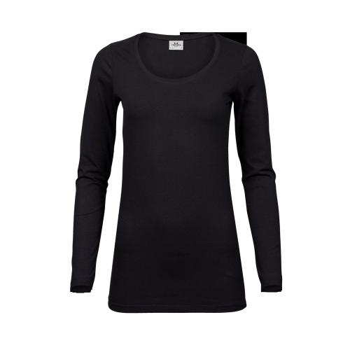 Achat T-shirt femme manches longues - noir