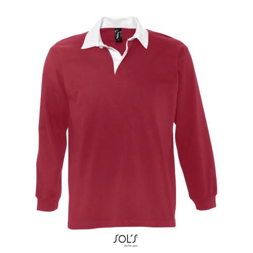 Achat POLO RUGBY HOMME BICOLORE PACK - rouge carmin