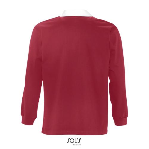 Achat POLO RUGBY HOMME BICOLORE PACK - rouge carmin
