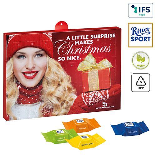 Achat Calendrier de l'avent Premium cadeau BUSINESS avec des cubes au chocolat Ritter Sport - 