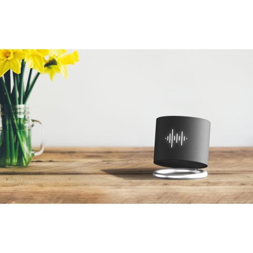 Achat speaker light ring 3W - gris argenté - logo lumineux blanc - Import - or rose