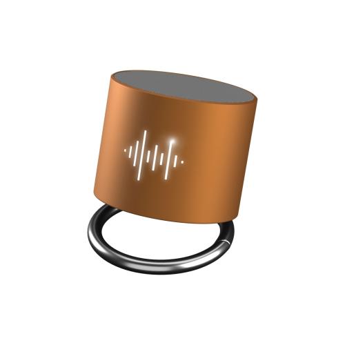 Achat speaker light ring 3W - gris argenté - logo lumineux blanc - Import - doré satiné