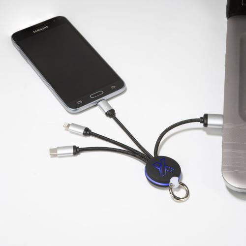 Achat câble ring light - noir - logo lumineux bleu - Import - noir