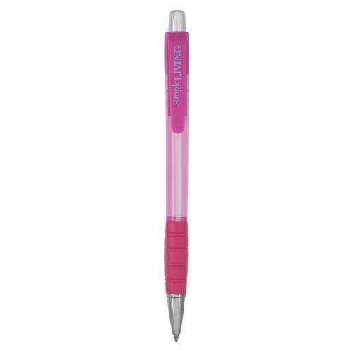 Achat Stylo Striped Grip - rose